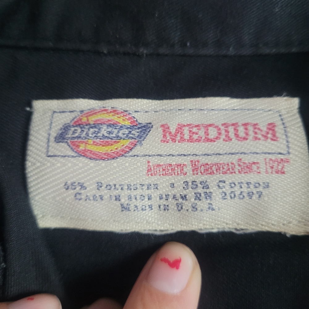 Dickies botton down shirt with Harley patch - Picture 6 of 7
